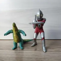 ブルマァク ウルトラマン とレッドキングソフビ 2体セット(年代物