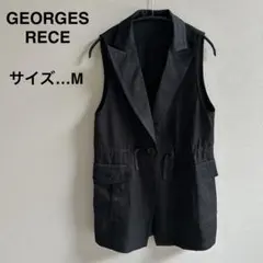 ジョルジュレッシュ ロングジレ 黒 ブラック スタイリッシュ かっこいいのサムネイル