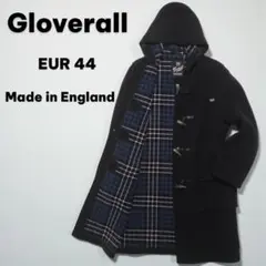 グローバーオール 英国製 ダッフルコート 濃紺 EUR44 ロング丈 ネイビー