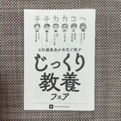 チチカカコヘ じっくり教養フェア 小冊子