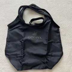 GODIVA エコバッグ ブラック 折りたたみのサムネイル