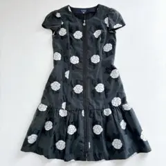 美品✨エムズグレイシー カメリア ジャガード ワンピース ティアード
