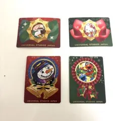 期間限定⭐︎ユニバーサル・スタジオ・ジャパン クリスマスシール4枚セット