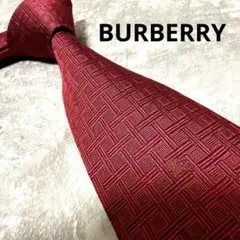 【✨美品✨】BURBERRY バーバリー ネクタイ ホースロゴ 格子柄 シルク