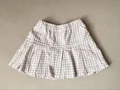 petit main チェック柄プリーツスカパン（90）