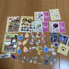 テディベア　ディズニープリンセス ステッカーセット　シール