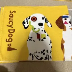 Saucy Dog タオル イエロー 犬柄のサムネイル