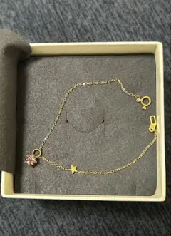 ❤️【K18】STAR JEWELRY ブレスレット　ローズゴールド　ピンクのサムネイル