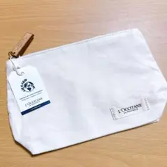 新品未使用 非売品 L'OCCITANE オーガニックコットン ポーチ タグ付き