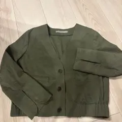 theory luxe ノーカラージャケット オリーブのサムネイル