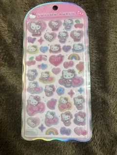 コットンパフィーシール キティ ふわふわドロップシール ボンボンドロップ