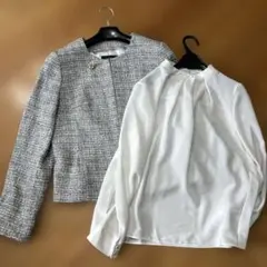 アンタイトル　untitled 入学卒業入園　ツイードジャケット　フォーマル美品