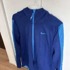 Nike フルジップ フード付きジャケット S 青
