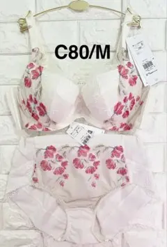 トリンプ　レッドレーベル0118天使のブラ　スリムライン　上下セット　C80/M