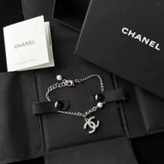 CHANEL シャネル No.5 ココマーク 付属品付き パール ブレスレット 