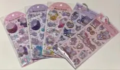 サンリオキャラクターズ　ウォーターインシール＆カプセルシール5点セット