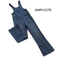 《美品》SIMPLICITE デニムオーバーオールのサムネイル