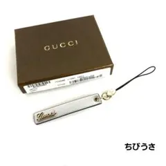 GUCCI グッチ ロゴプレート 携帯ストラップ チャーム レディース ブランドのサムネイル