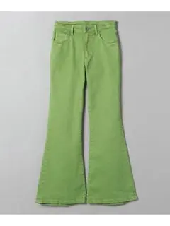 ジーナシス　jeanasis フレアデニム　グリーン　パンツ　zara 緑のサムネイル