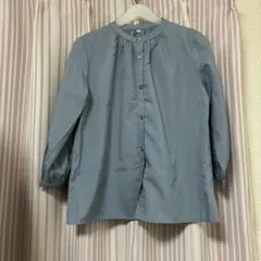 グレー M 長袖ボタンシャツのサムネイル