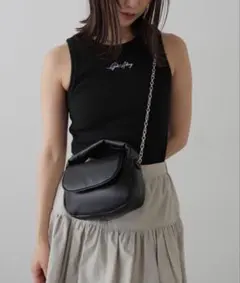 【タグ付き新品】FREE'S MART フリーズマート　ショルダーバック 黒のサムネイル