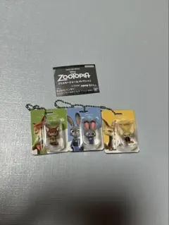 ブリスターチャームコレクション　ズートピア 三体セット