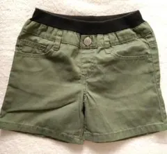 キッズ オリーブグリーン ショートパンツ130cm