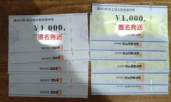 ビックカメラ コジマ 株主優待 11000円分