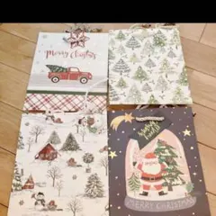 クリスマス ラッピング袋 紙袋 手提げ袋 プレゼント用 ギフトバッグ