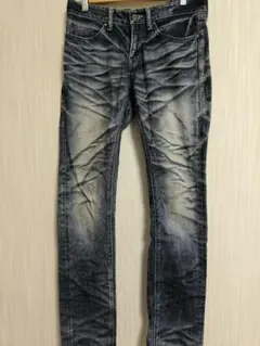FUGA 立体ヒゲ加工 デニムパンツ インディゴ46 | Mercari