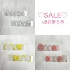 ネイルチップ ❁ マット 花 ミモザ 黄色 ピンク 白 秋 まとめ売り 秋 冬