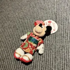 【タグ付】 ミニー 和装 ぬいぐるみバッチ 2011