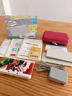 new Nintendo 3DS ホワイト ACアダプター きせかえプレート付き