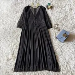 ZARA ザラ　レースワンピース　黒　ブラック