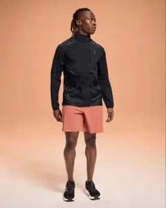 On Weather Jacket メンズ L マンゴー/ネイビー On Weather Jacket メンズ L マンゴー/ネイビー - メルカリ