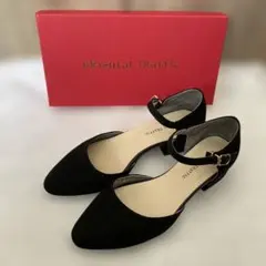 Oriental Traffic 黒 アンクルストラップ パンプス