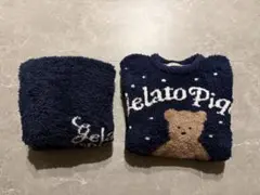 ジェラートピケ スノーベアジャガードプルオーバー＆ロングパンツ　最終値下げ