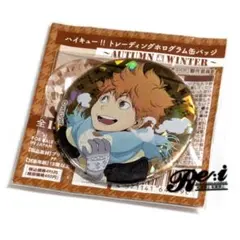 ハイキュー‼　ホログラム缶バッジ　AUTUMN&WINTER　日向翔陽