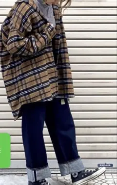 niko and... チェック柄長袖シャツ