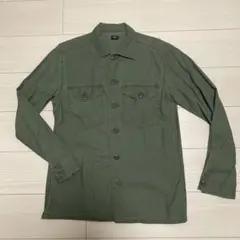 UNIQLO ワークシャツ　カーキ　M