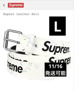 新色　Supreme Repeat Leather Belt (25FW)