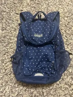 Coleman ネイビー ドット柄リュック