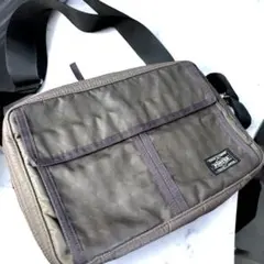 PORTER BLACK PATTERN ポーター　ショルダーバッグ　2層式