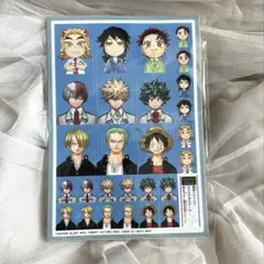 最強ジャンプ 顔写真風ステッカー 証明写真