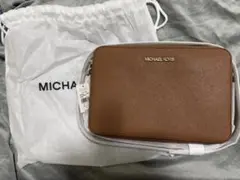 MICHAEL KORS ブラウンショルダーバッグ