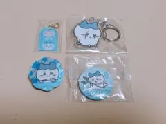 ちいかわ ハチワレ キーホルダー 缶バッジ アクリルチャーム クリップ
