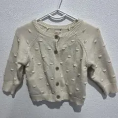 petit main ドット編みカーディガン 80cm