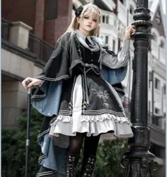 トクとユウ ミリロリ衣装セットミリタリーロリータ ワンピース マント スカート