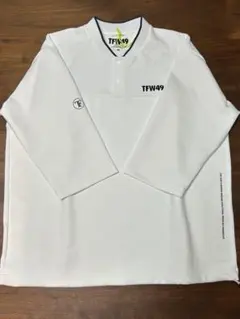 【新品・未使用】TFW49 襟なしゴルフポロシャツ XL 接触冷感 UVカットのサムネイル