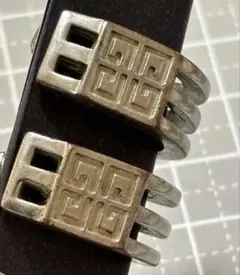 givenchy ジバンシー幾何学模様 クリープイヤリング刻印あり　年代物レトロ